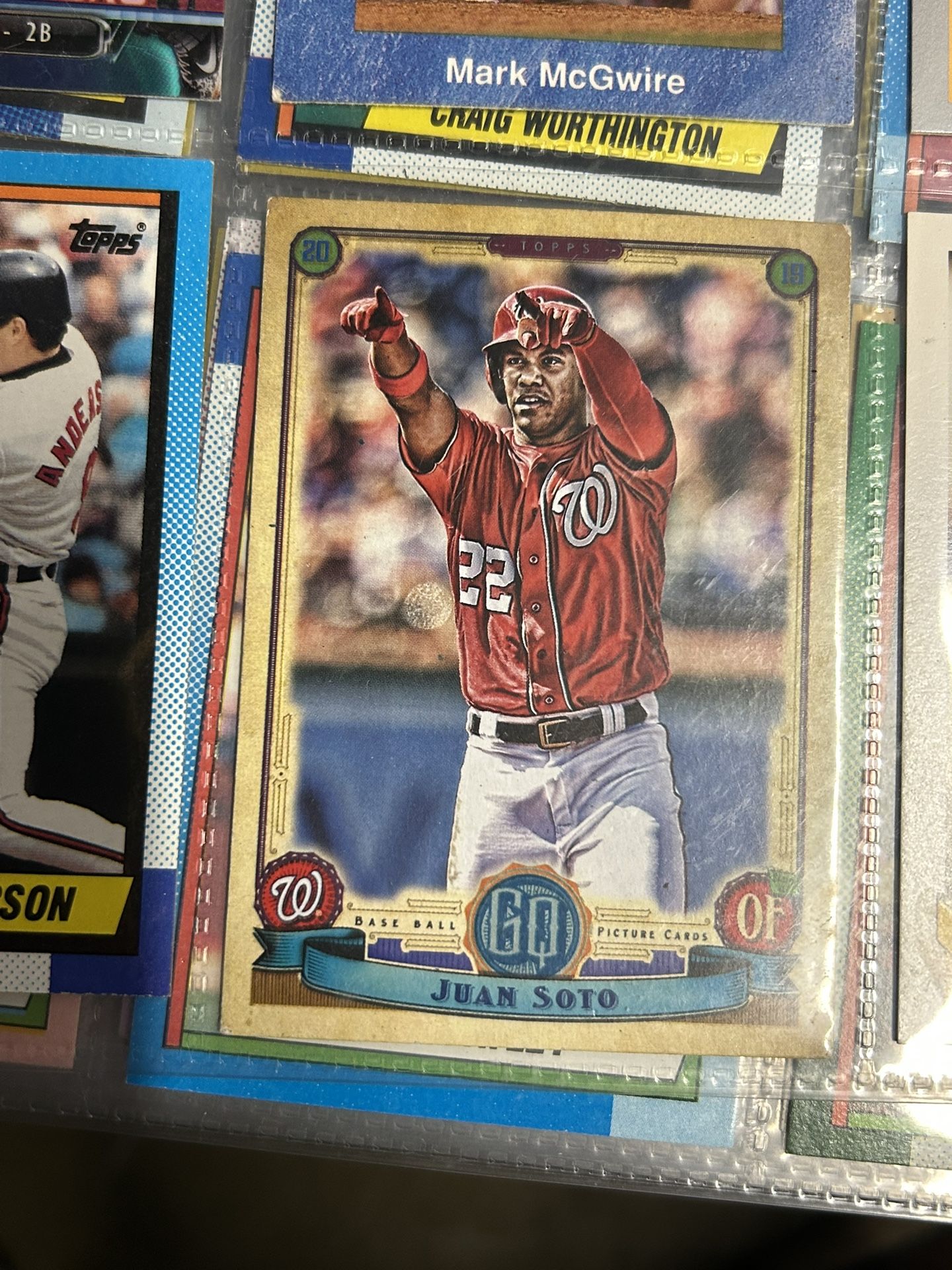 2019 Topps Gypsy Queen #57 Juan Soto Washington Nationals Official MLB Baseball Trading Card in Raw (NM or Better) Condition 