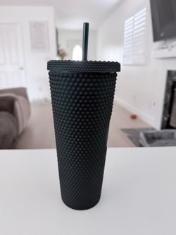 Starbucks Black Textured Tumbler with Straw