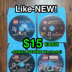 🧱 Like-NEW LEGO PS3 Games – Harry Potter, Indiana Jones, Pirates, Marvel ($15 Each)