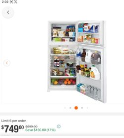 White Top-Freezer Refrigerator