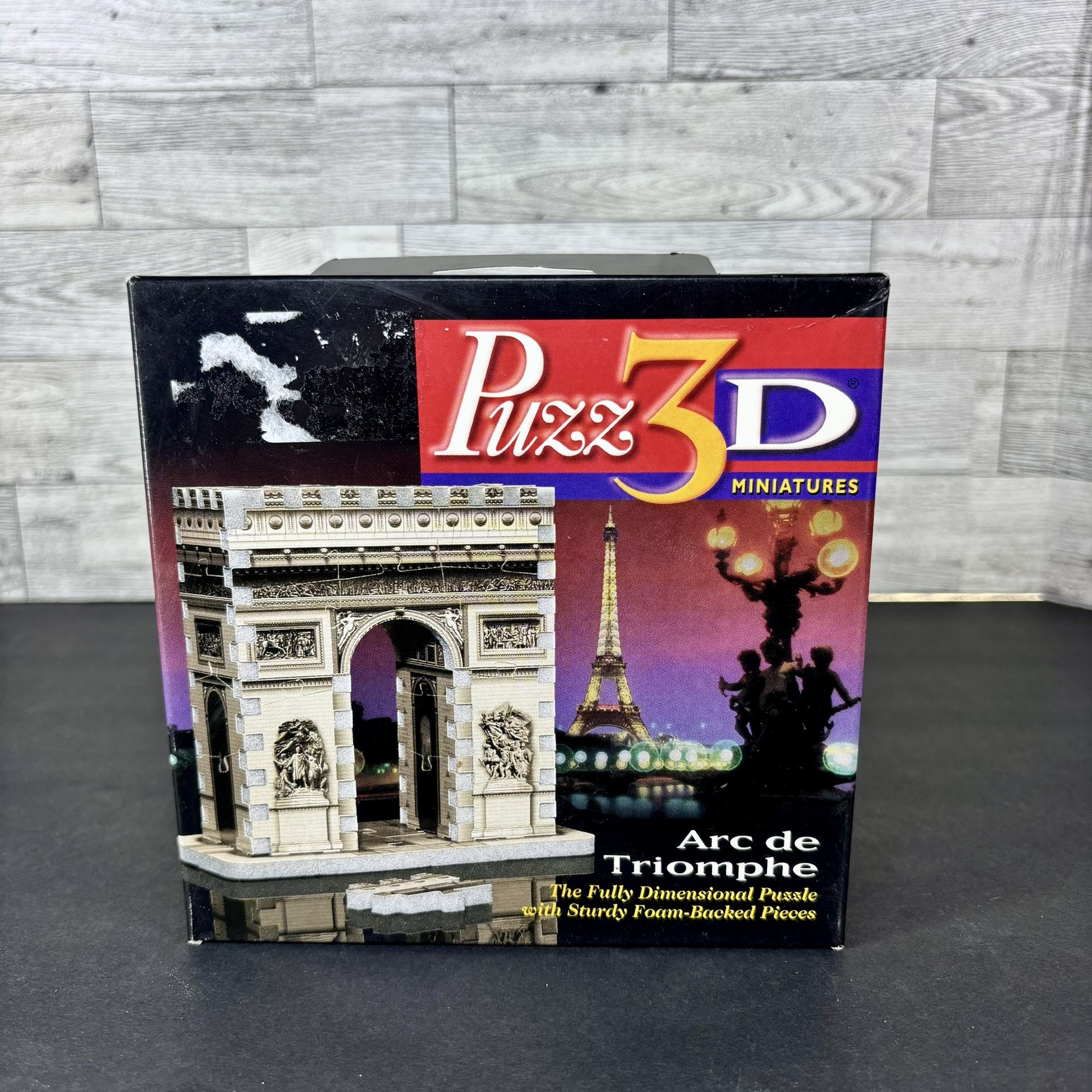 Vintage Arc de Triomphe 3D Mini Jigsaw Puzzle Made by Wrebbit Puzz-3D & Milton 