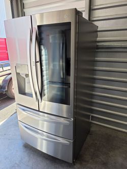 NICE LG STAINLESS STEEL FRIDGE