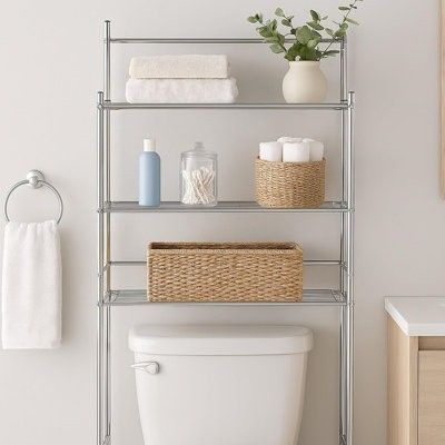 New Metal Bathroom Storage Shelf