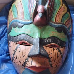 Hand-made, and Hand Painted. Colorful Big Mask