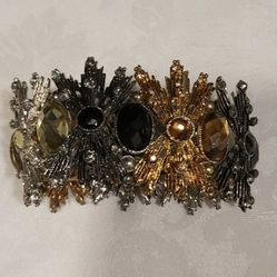 Unique Vintage Rhinestone Strech Bracelet