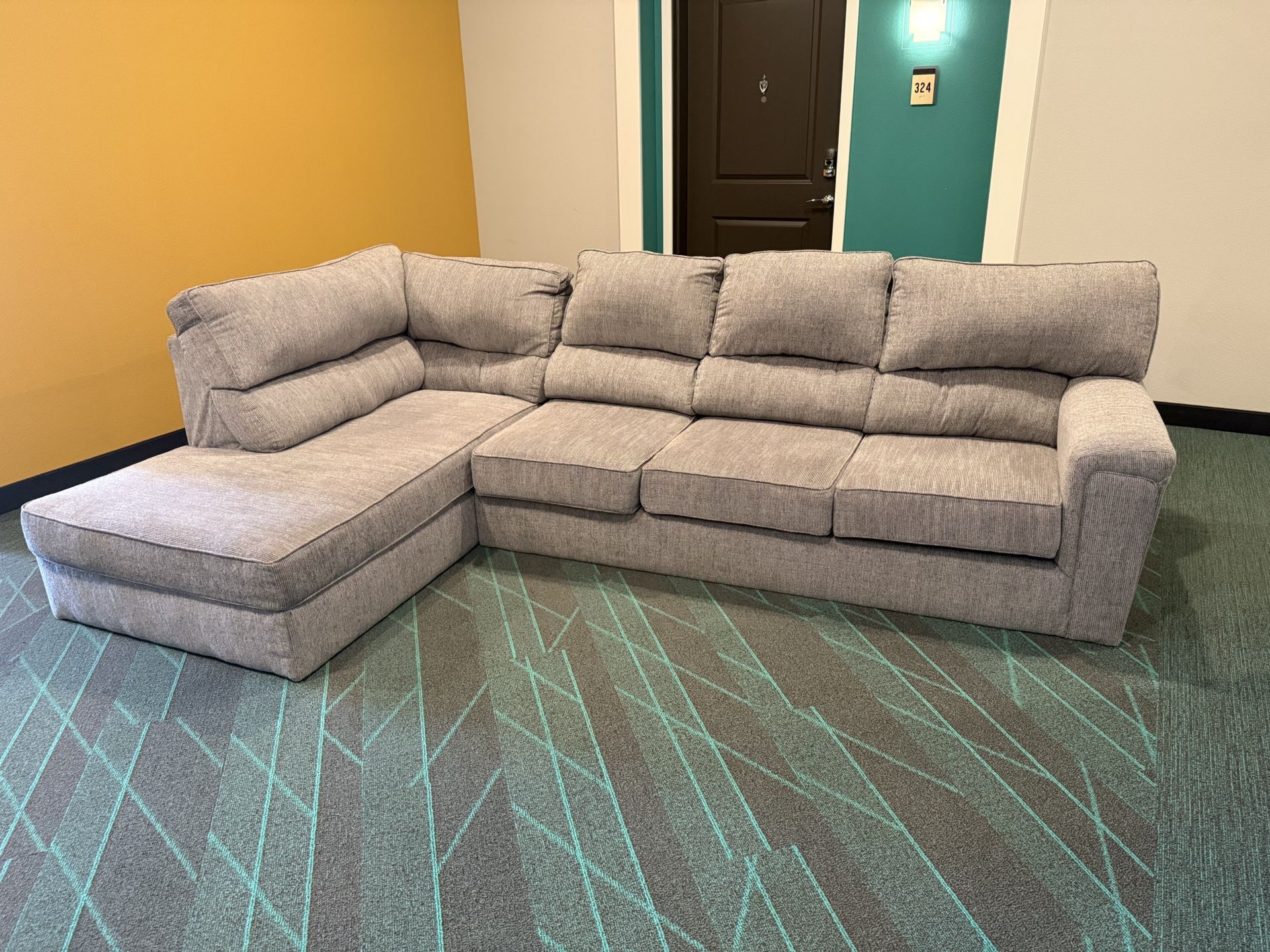 Grey/Brown Sectional