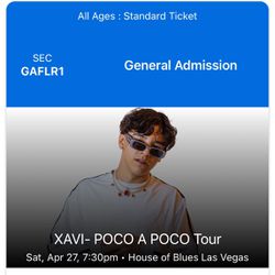 Xavi Tickets 