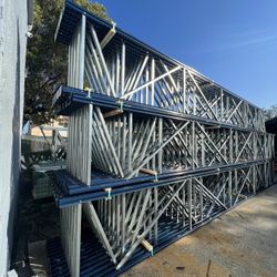 42”x24’ Uprights Brand New Teardrop Pallet Racks Racking Industrial Racks Forklift