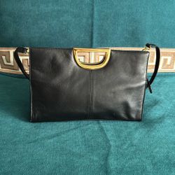 Giani Bernini black leather 