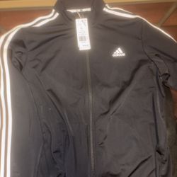 Large Black Adidas Track Suit