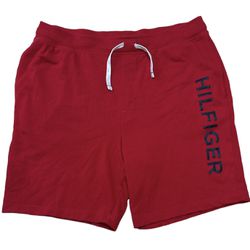 Tommy Hilfiger Men’s Red Elastic Drawstring Logo Shorts Size XL
