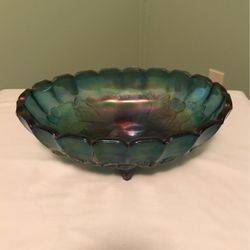 Carnival Glass Fruit Bowl
