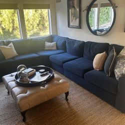 Like New- Velvet Pottery Barn custom Couch-$1,700