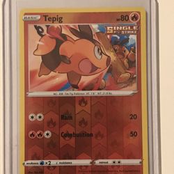 Pokemon - Tepig - Battle Styles - 023/163 - Reverse Holo - NM
