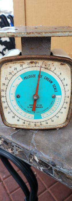 Vintage Pelouze Ice Cream Scale Blue
