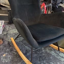Black Velvet Rocking Chair From Wayfair 