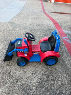 🚜 6V Kids Ride-On Front Loader Tractor with Working Bucket! (Needs New Battery) 🚧