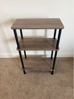 HOOBRO Narrow Side Table, 3-Tier Slim End Table