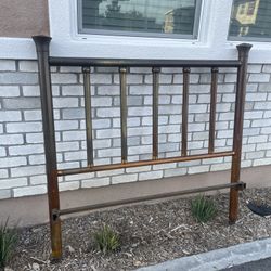 Antique Metal Full Bed Headboard / Footboard