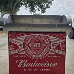 Budweiser Rolling Open Air Keg Cooler