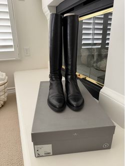 Aquatalia Genna Calf Knee High Boot Black Size 7.5