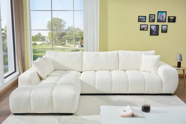 Lounge Style L-shaped Modular Chaise Sectional Sofa Couch