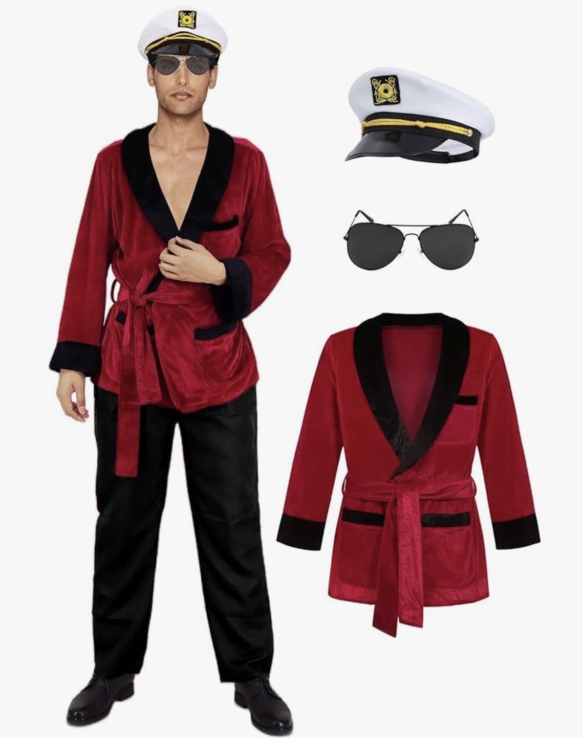 Mens Captain Costume Size xL