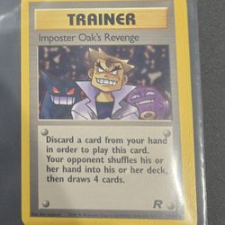 Authentic vintage Pokemon Trainer card