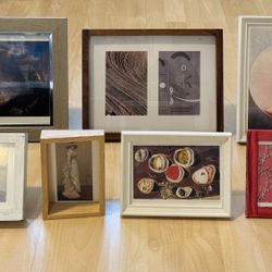 Set Of 7 Wooden photo frames