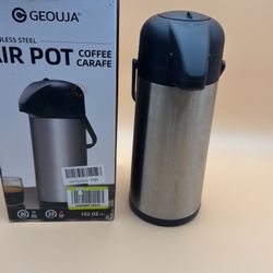 Airpot Coffee Carafe for Keeping Hot 102 OZ/ 3L Large Coffee Dispenser with Pump