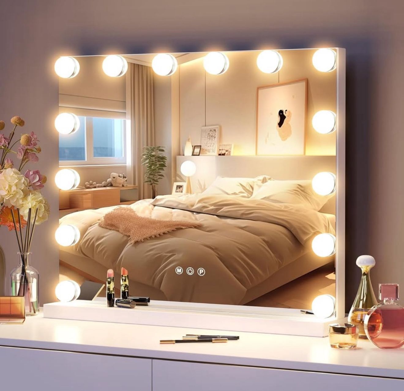 NEW! Hollywood Vanity Mirror with 14 LED Bulbs (only mirror)