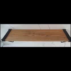 Wooden Rustic Look Floating Shelf about 30”