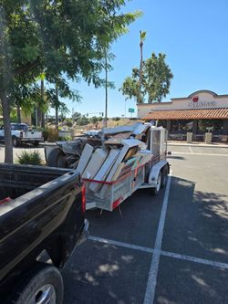 Trailer full of junk