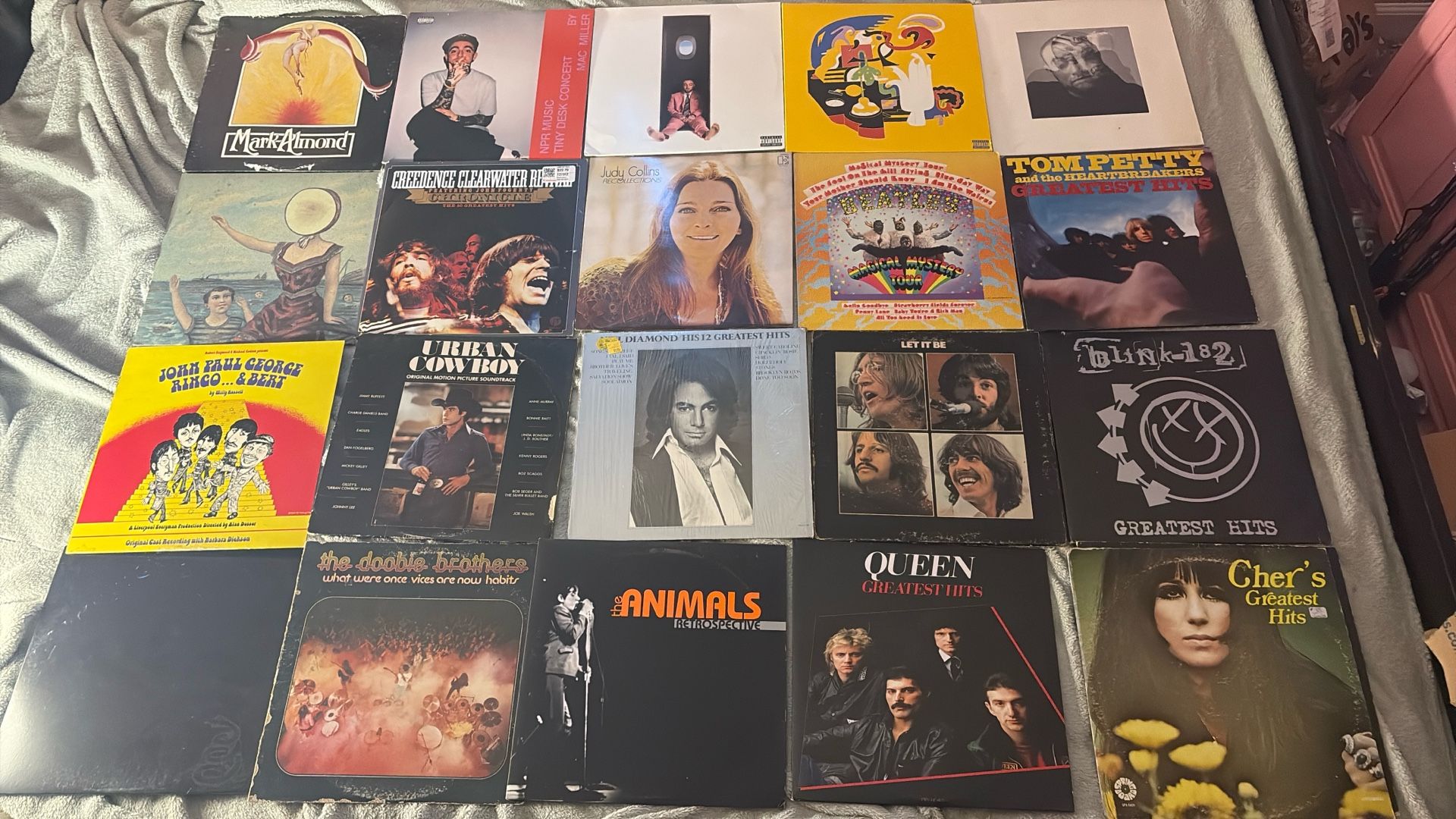 Vinyl Records Lot (51 Total) + Signed  Meat Puppets CD