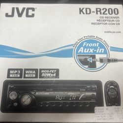 JVC KD-R200 BRAND NEW CD PLAYER CAR STEREO 