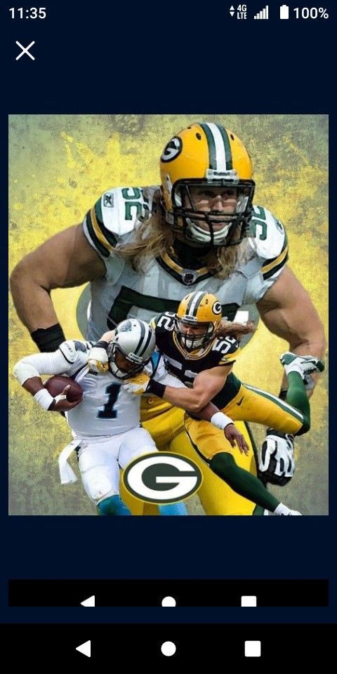 Green Bay Packers Clay Matthews Lithograph