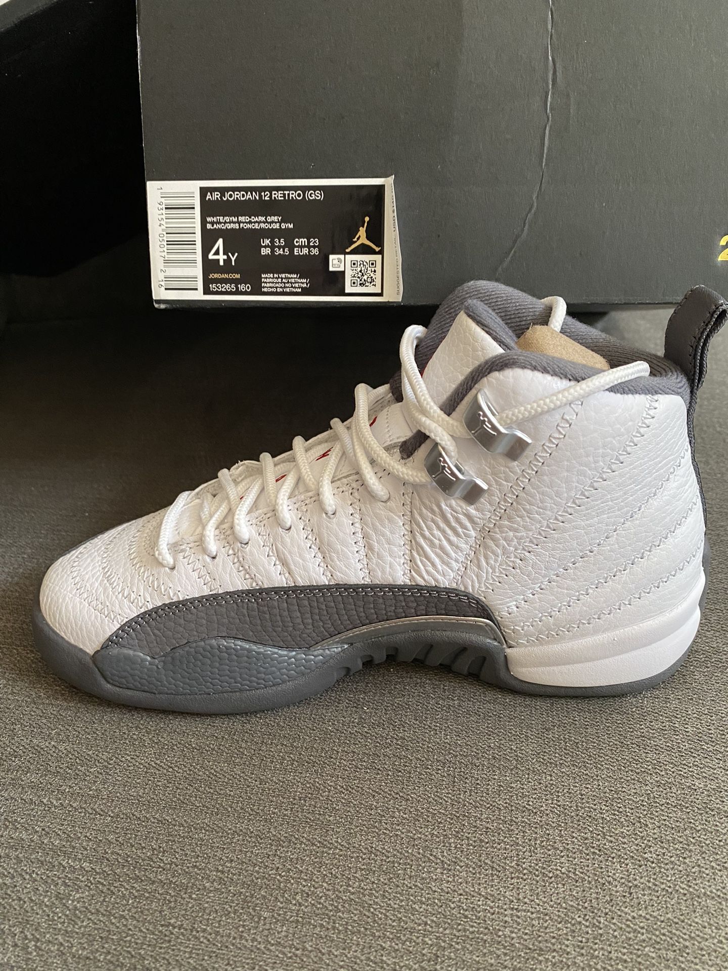 Jordan 12 Retro (GS) Size 4Y New In Box