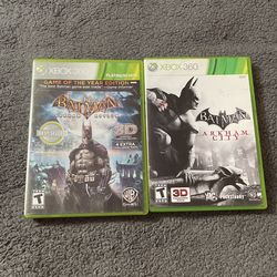 Batman Arkham City & asylum : Xbox 360