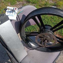 20" ebike mag wheel motor rims / front and rear