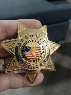 Security Officer Gold Star Badge