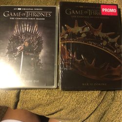 GOT season 1 And 2 DVD unused