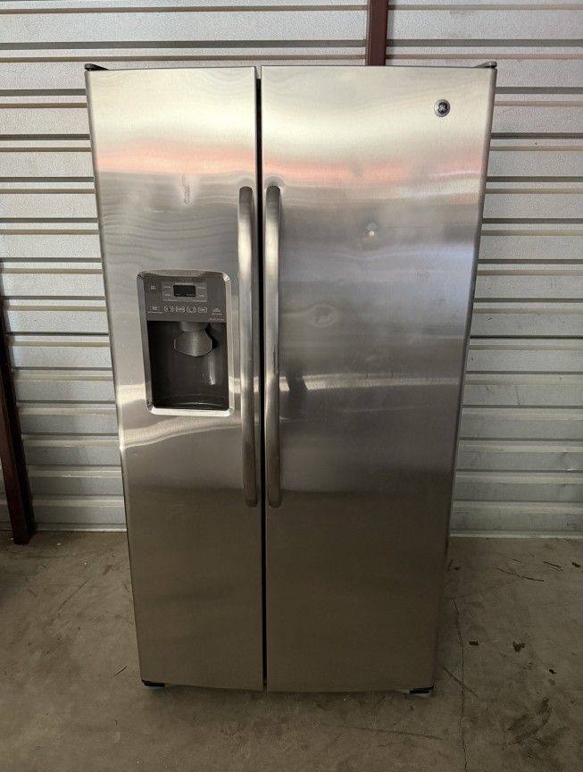 GE Stainless Steel Refrigerator And Freezer