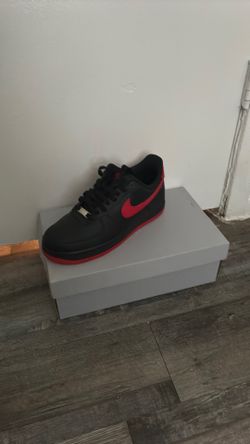Nike Air Force 1 red and black  8.5