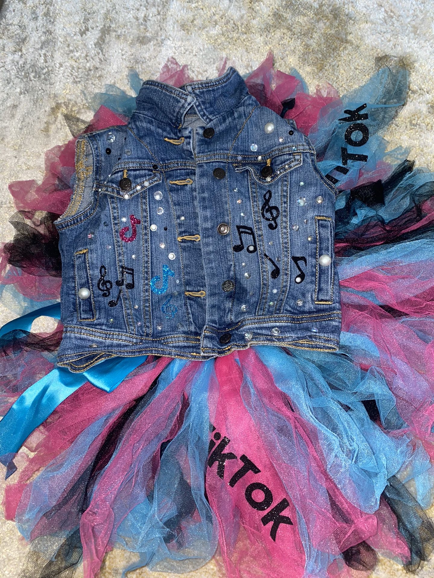 Tik Tok Tutu Set With Jacket