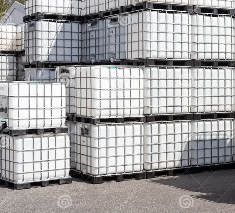 Water Container 330 Gallons 275 Gallons. IBC Tote Holding Liquid Tank 