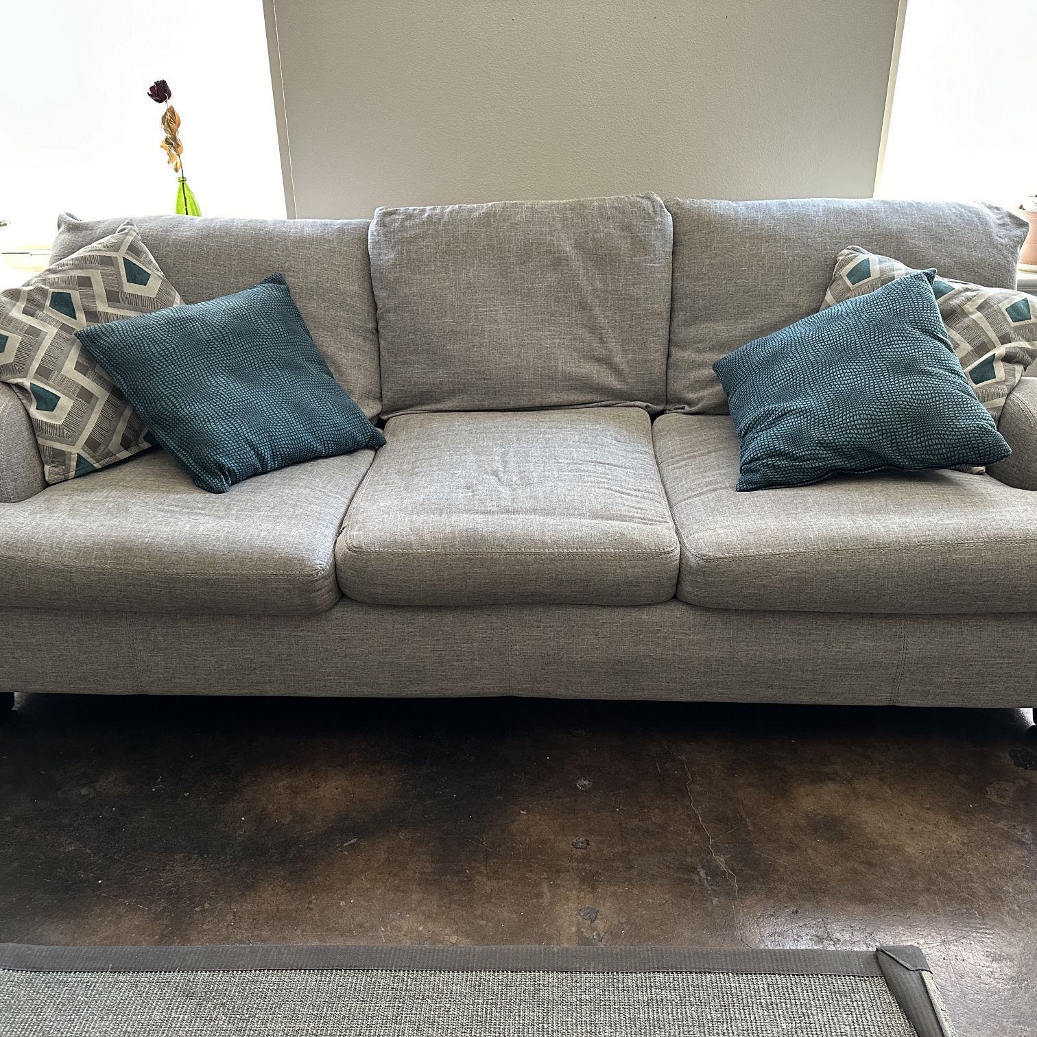 Super Comfy Large Grey Sofa 