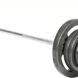 Brand NEW 135lb Barbell Set & Utility Bench