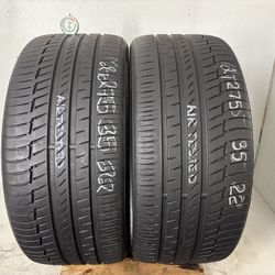 2 Tires 275 35 22 Continental Premiumcontact 6 Like New No Repairs