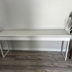 IKEA Besta Burs desk, CB2 Desk Chair