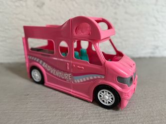 Barbie Camping Van Play set for girls (door Opens)